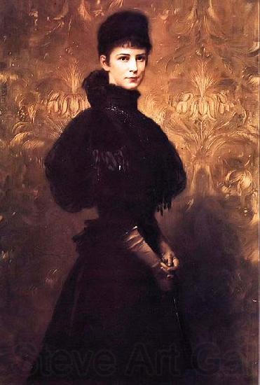 Gyula Benczur Portrait of Queen Elizabeth France oil painting art